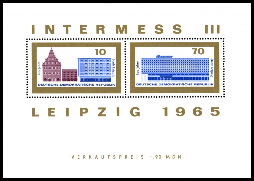 Stamps of Germany (DDR) 1965, MiNr Block 023