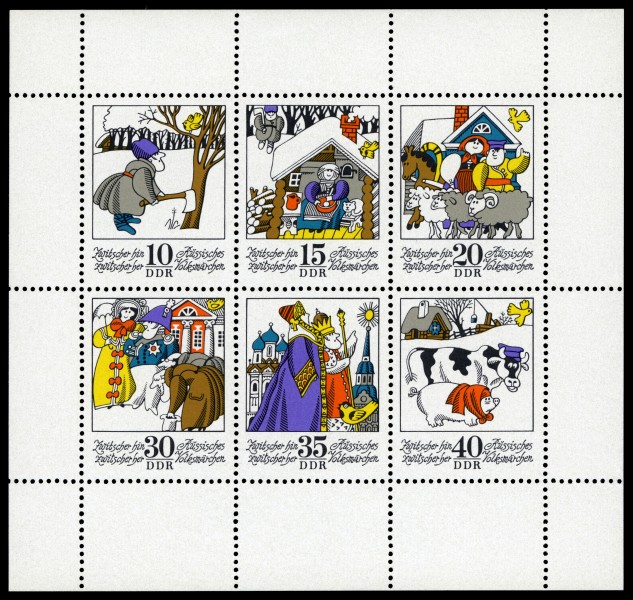Stamps of Germany (DDR) 1974, MiNr Kleinbogen 1995-2000