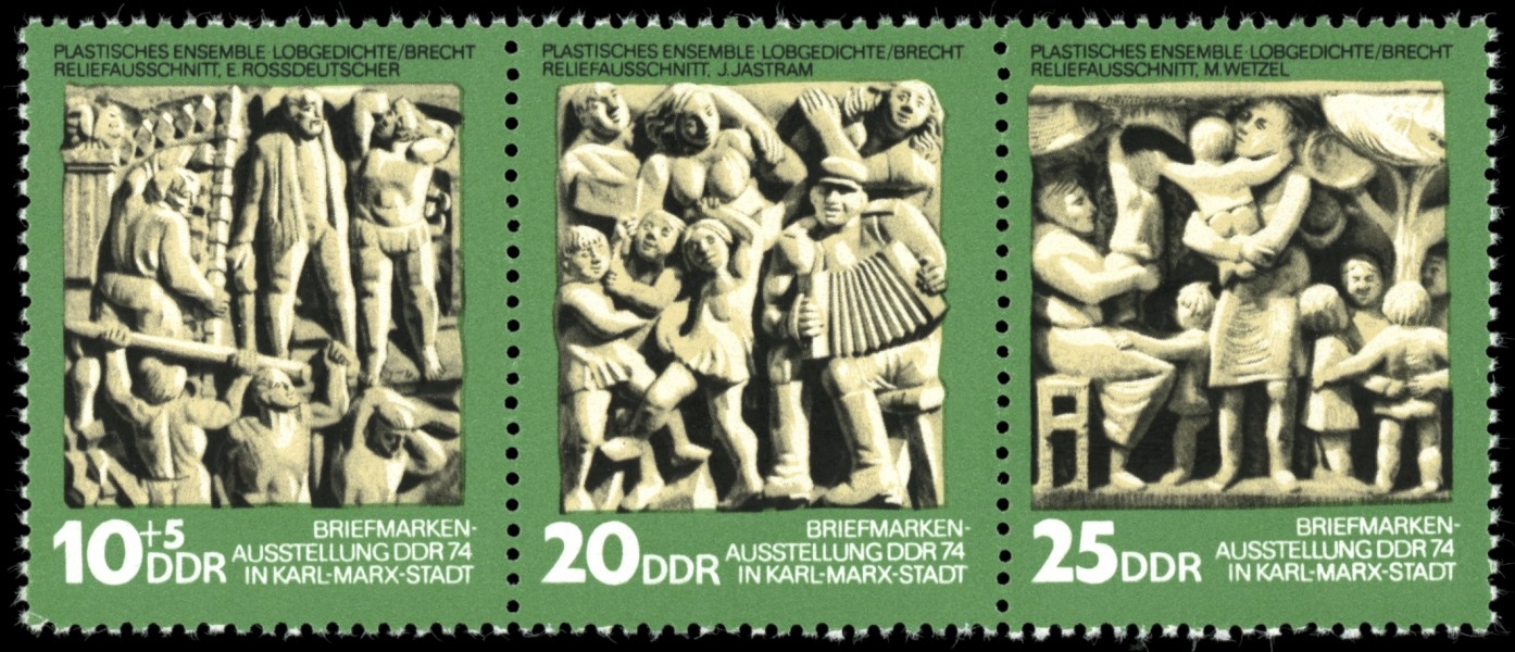 Stamps of Germany (DDR) 1974, MiNr Zusammendruck 1988-1990