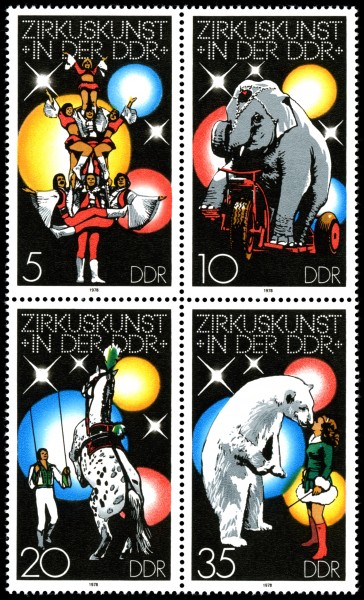 Stamps of Germany (DDR) 1978, MiNr Zusammendruck 2364-2367