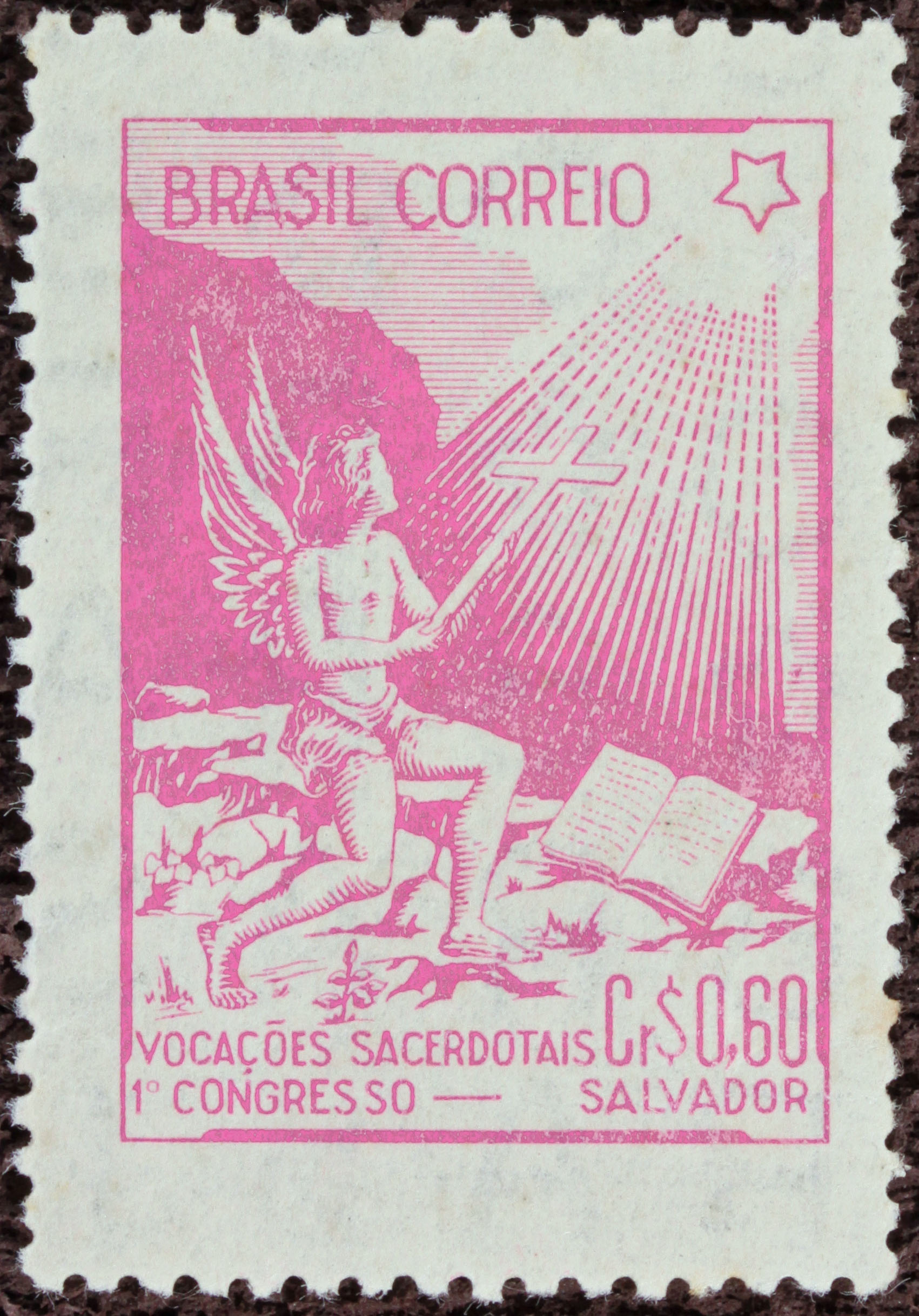 Selo Primeiro Congresso de Vocações Sacerdotais Rosa