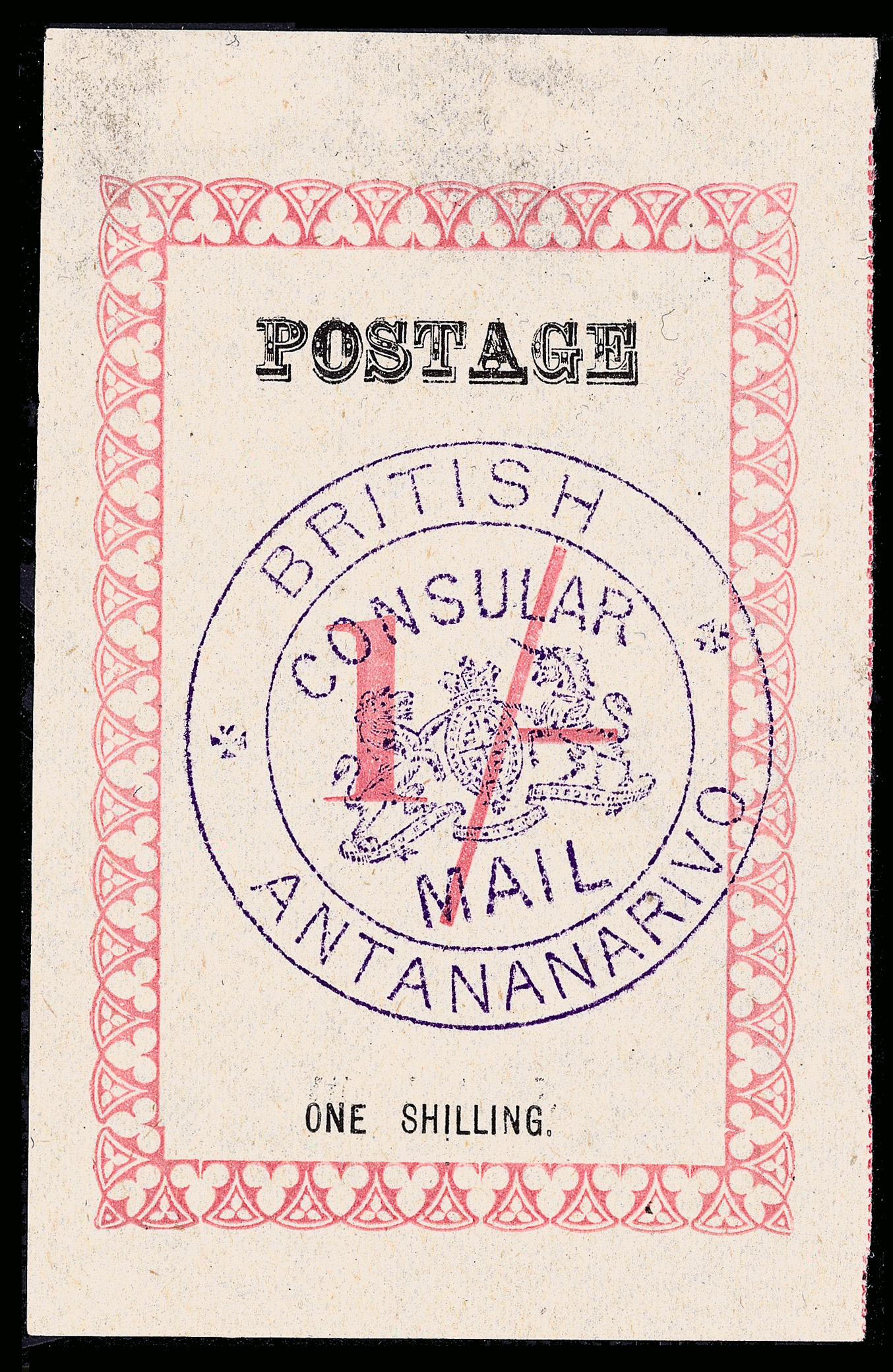 Stamp BCM Madagascar 1886 1s