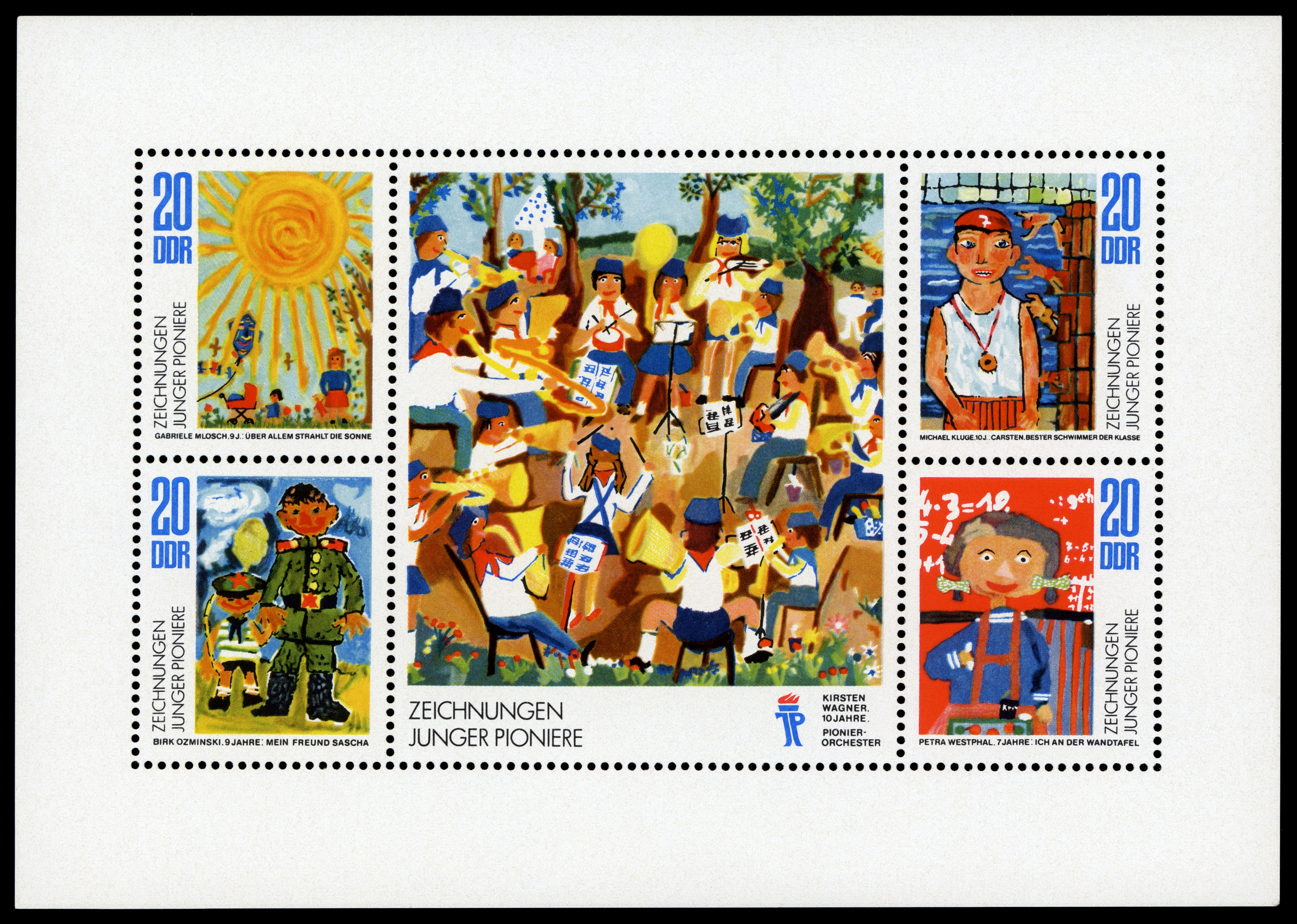 Stamps of Germany (DDR) 1974, MiNr Kleinbogen 1991-1994