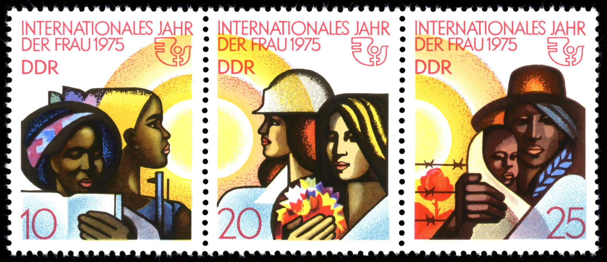 Stamps of Germany (DDR) 1975, MiNr Zusammendruck 2019-2021