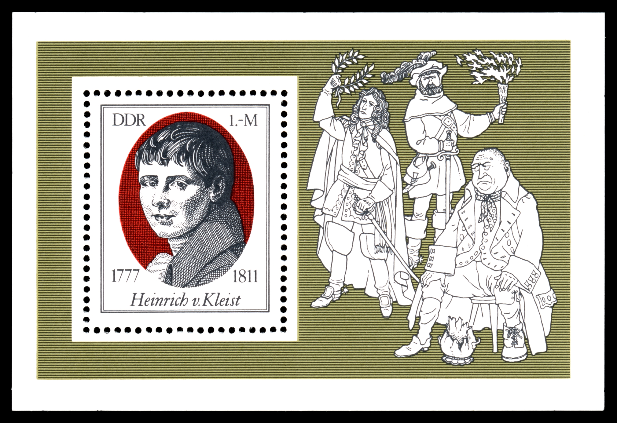 Stamps of Germany (DDR) 1977, MiNr Block 051