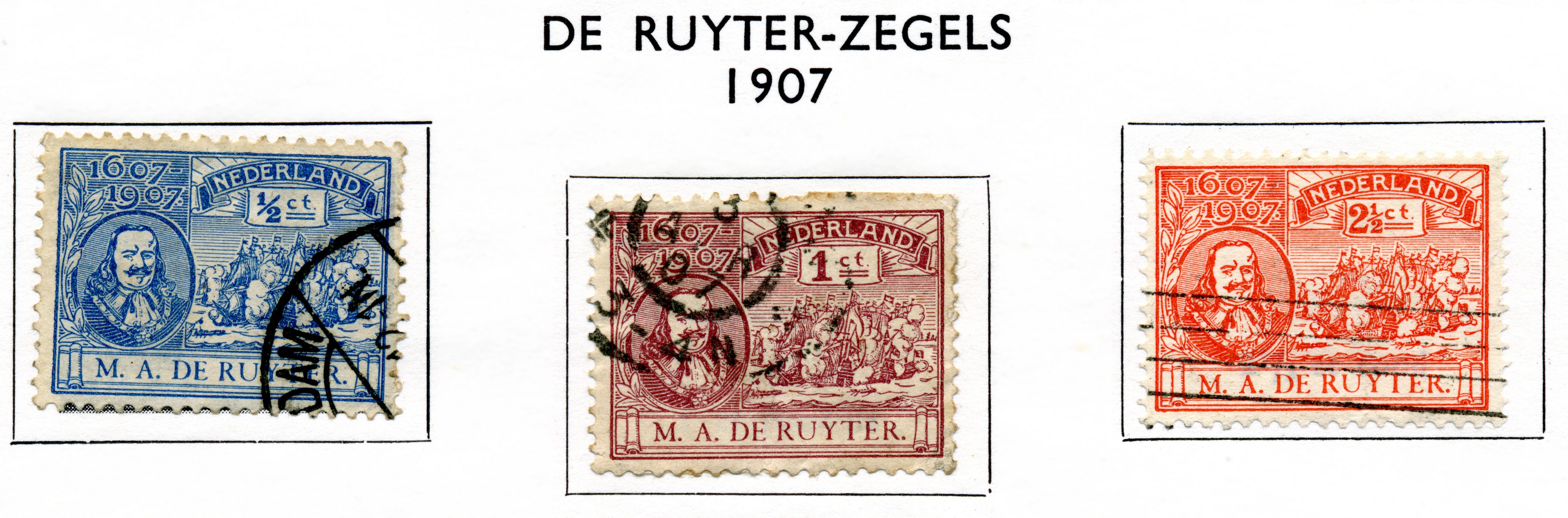 Postzegel 1907 De Ruyter