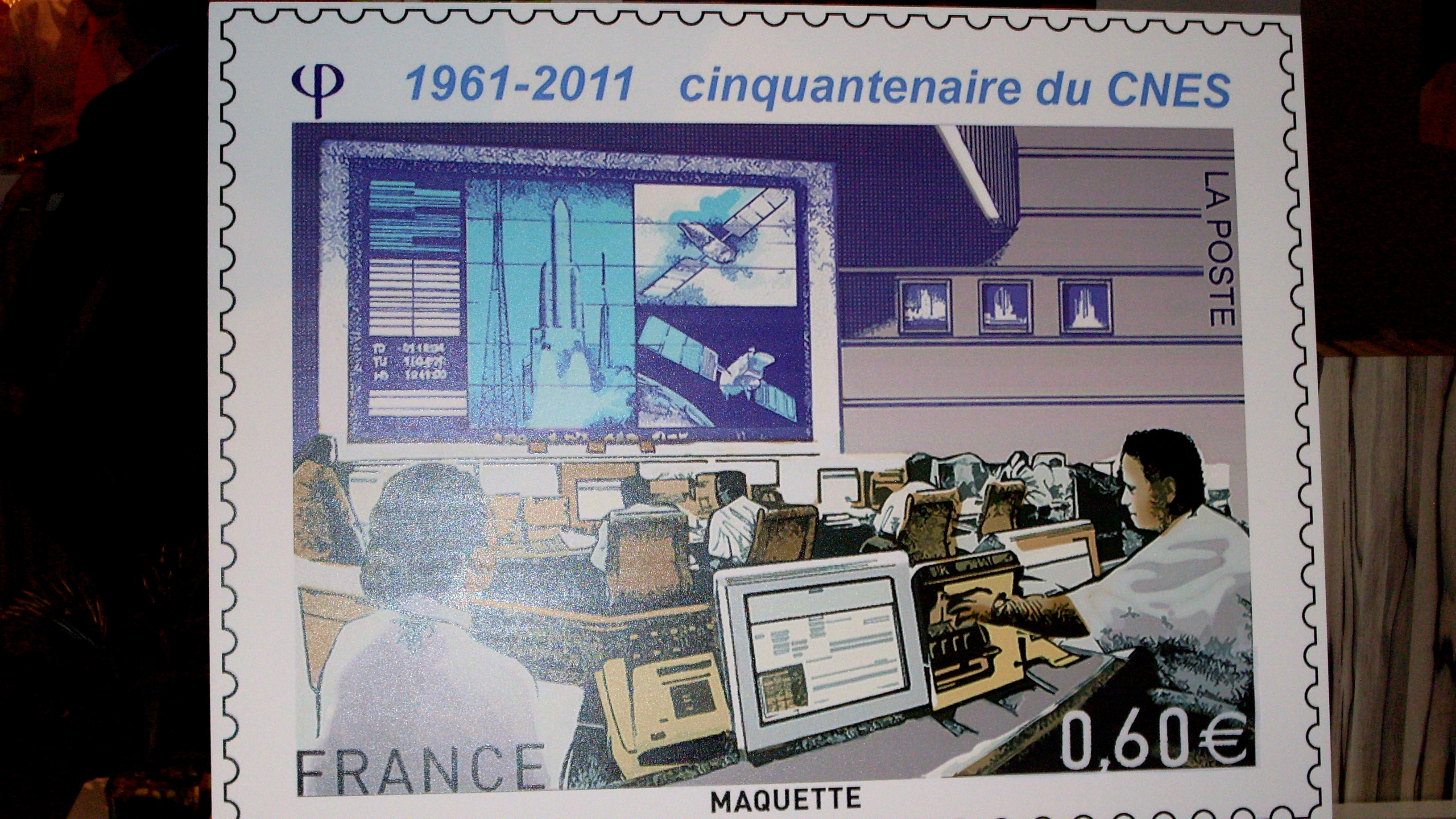 Timbre pour les 50 ans du CNES