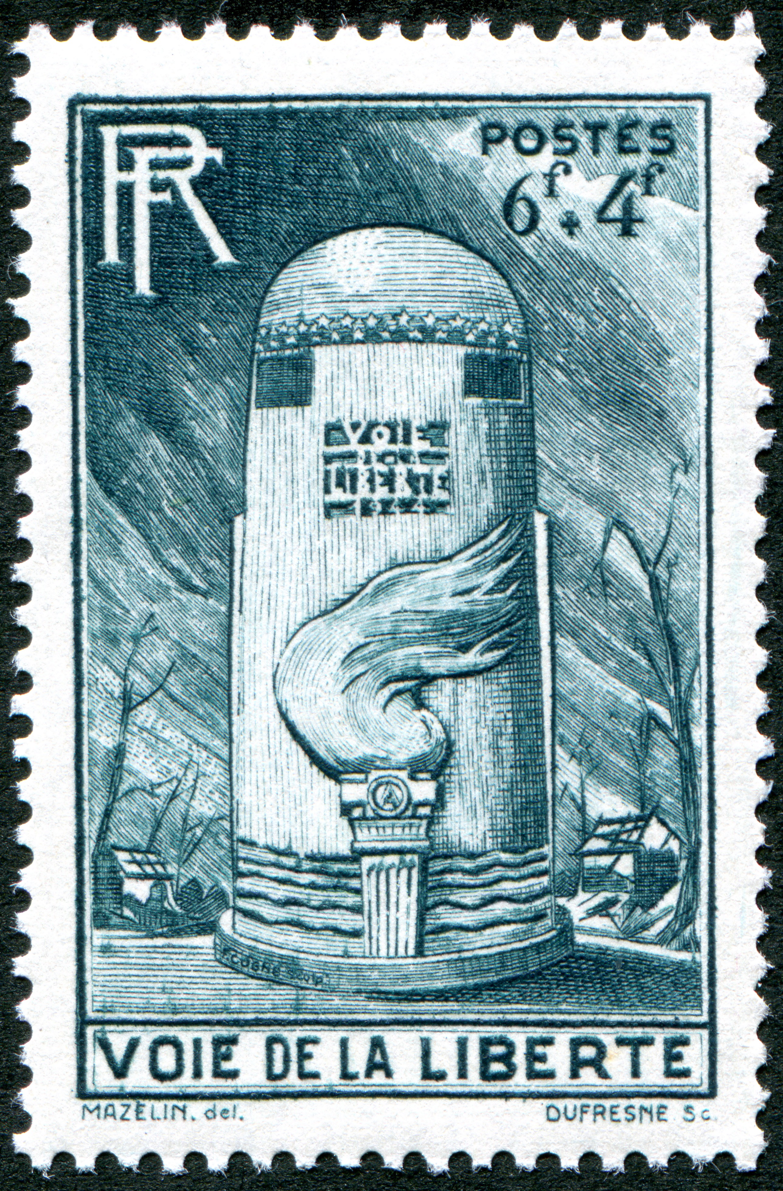 Timbre Voie de la Liberté 1947
