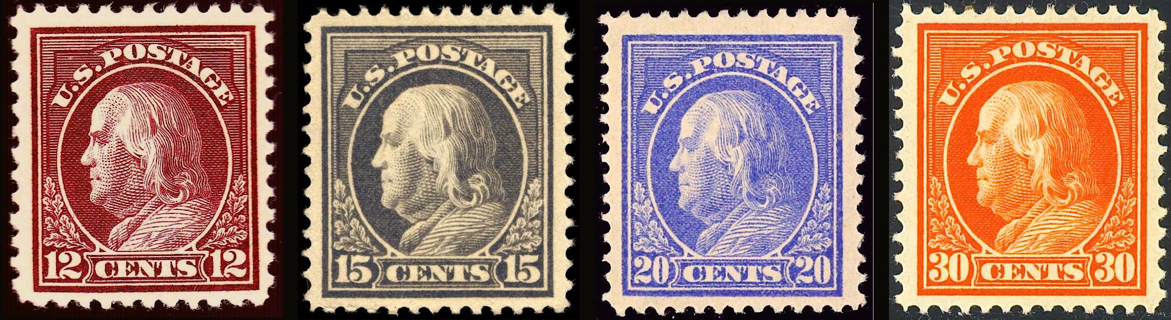 WF 1914 12c to 30c