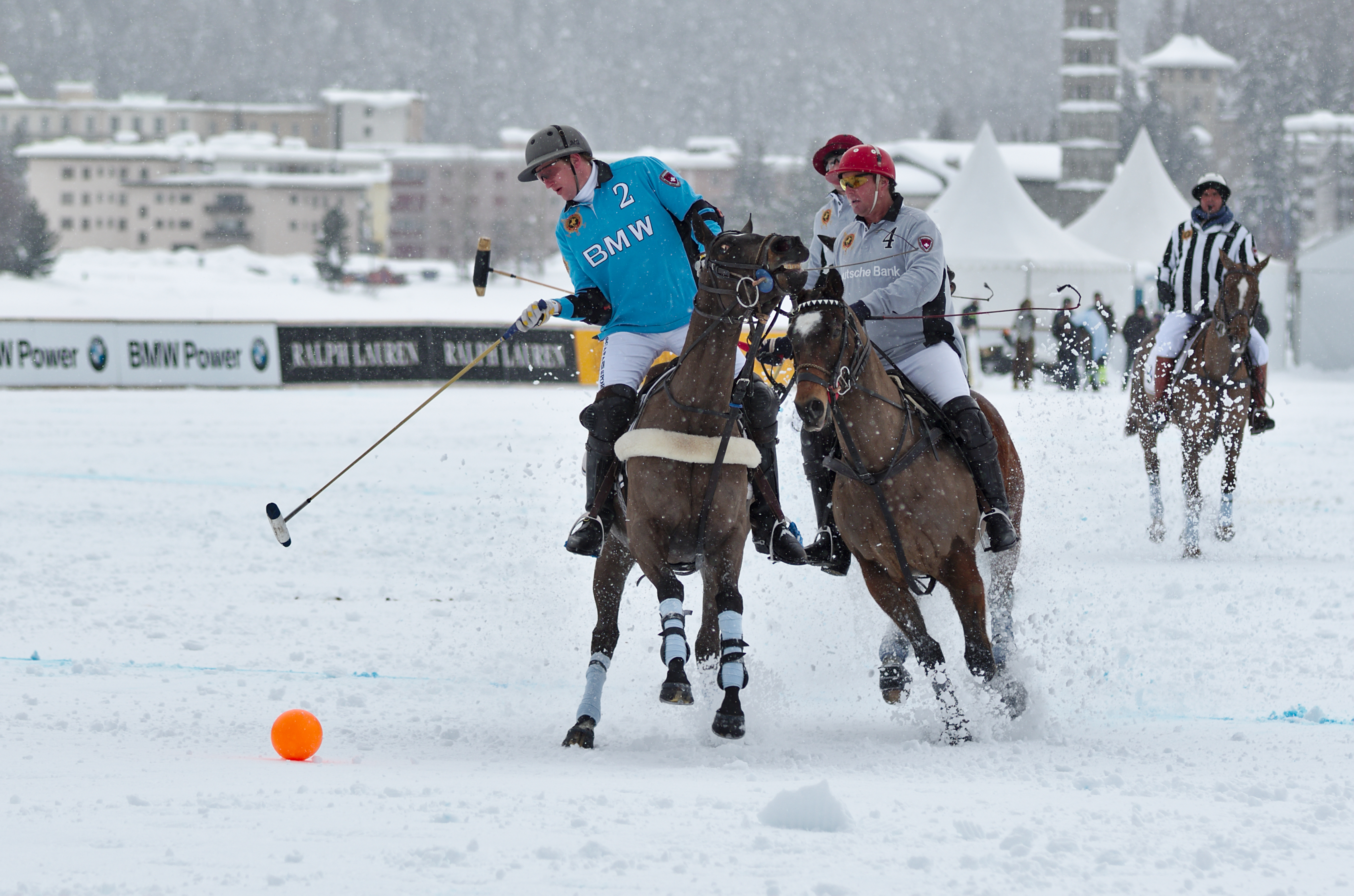 30th St. Moritz Polo World Cup on Snow - 20140201 - BMW vs Deutsche Bank 5