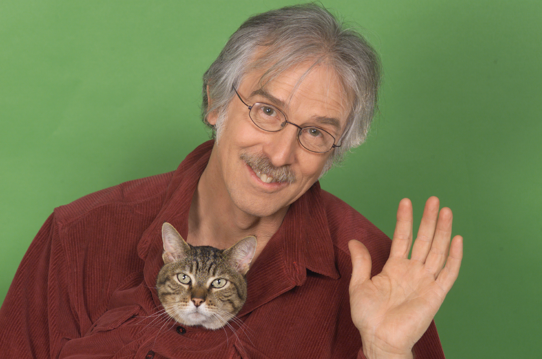 Peter Alsop waving