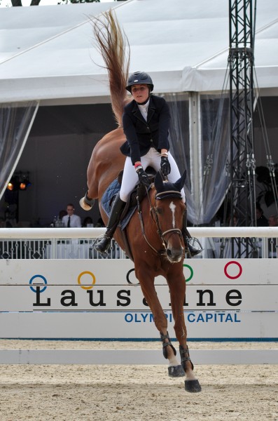 2013 Longines Global Champions - Lausanne - 14-09-2013 - Charlotte Mordasini et Romane du Theil 2