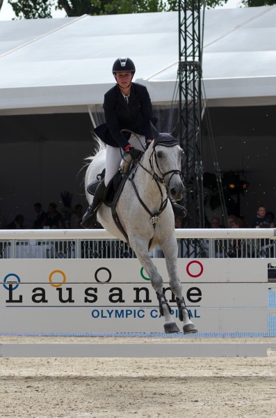 2013 Longines Global Champions - Lausanne - 14-09-2013 - Emilie Payot et Robert Le Dyable 3