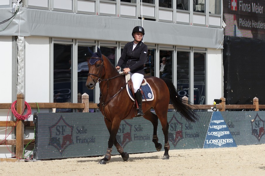 2013 Longines Global Champions - Lausanne - 14-09-2013 - Fiona Meier et Peliade Heutiere 2