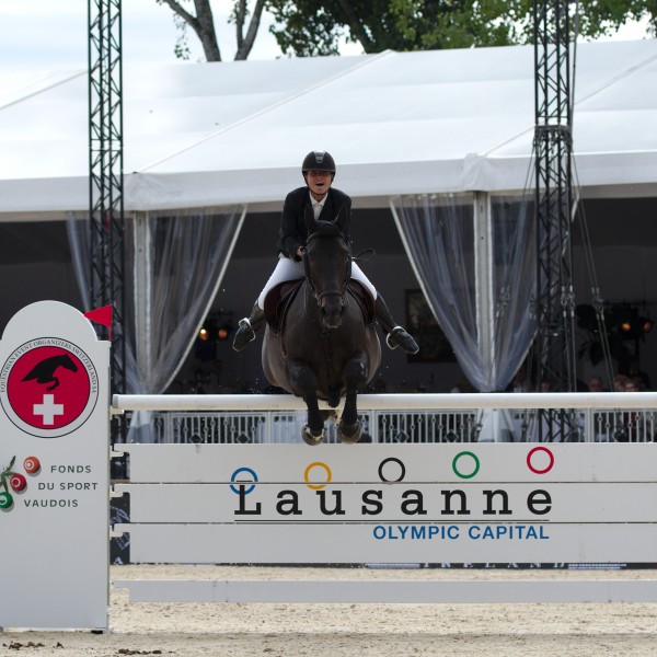 2013 Longines Global Champions - Lausanne - 14-09-2013 - Frédérique Fabre Delbos et Prevert van Sint Maarten 10