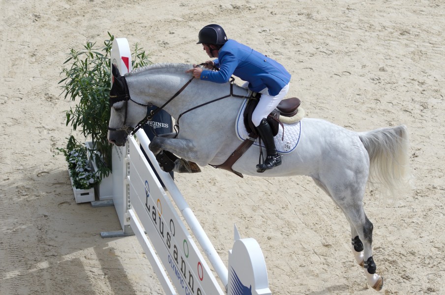 2013 Longines Global Champions - Lausanne - 14-09-2013 - Gerco Schröder et Castelino van de Helle 1