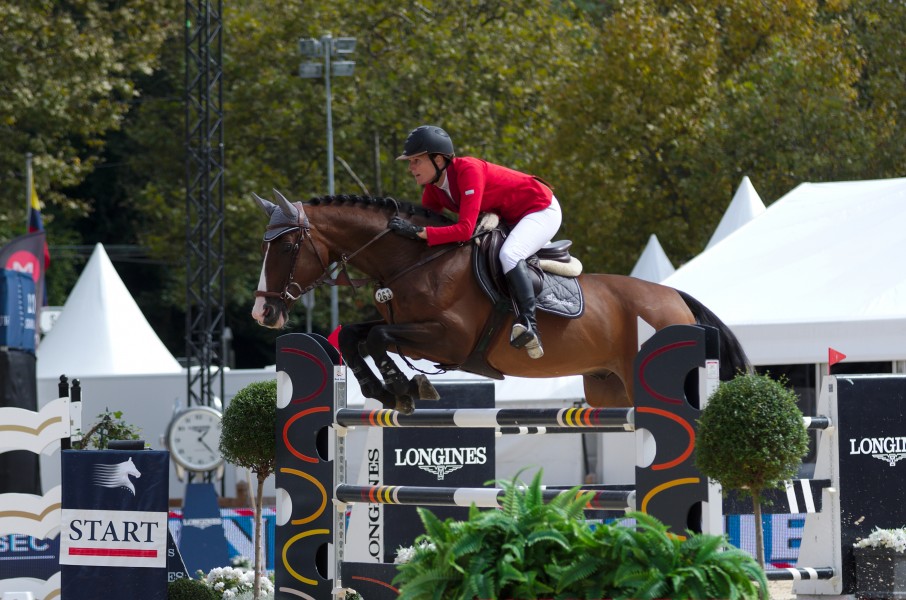 2013 Longines Global Champions - Lausanne - 14-09-2013 - Rachel Sandoz et Caribaldi 1