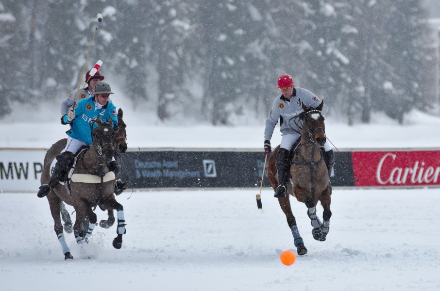 30th St. Moritz Polo World Cup on Snow - 20140201 - BMW vs Deutsche Bank 1