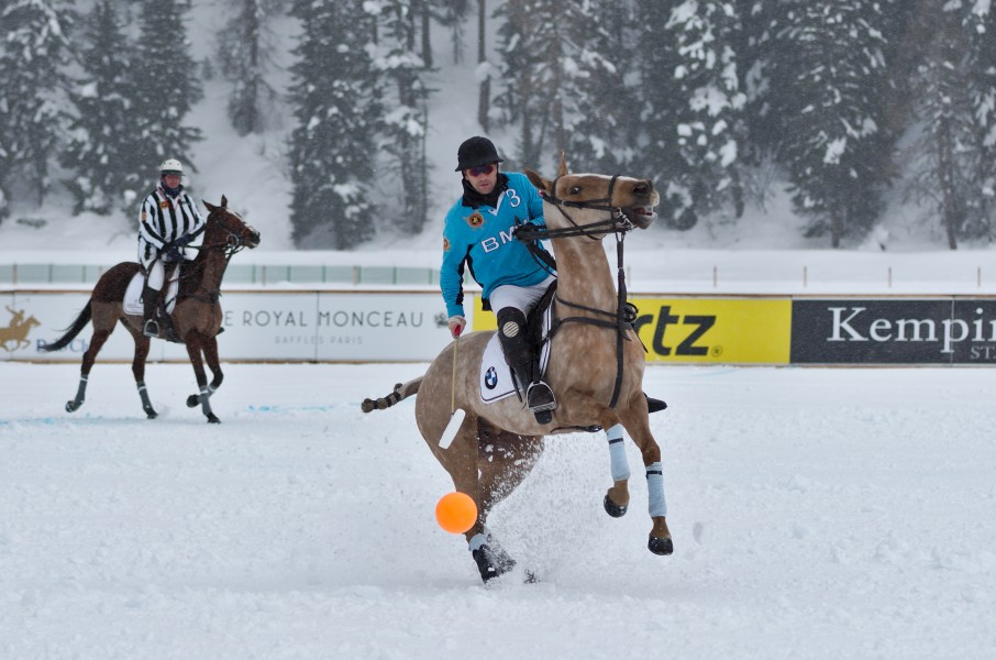 30th St. Moritz Polo World Cup on Snow - 20140201 - BMW vs Deutsche Bank 11