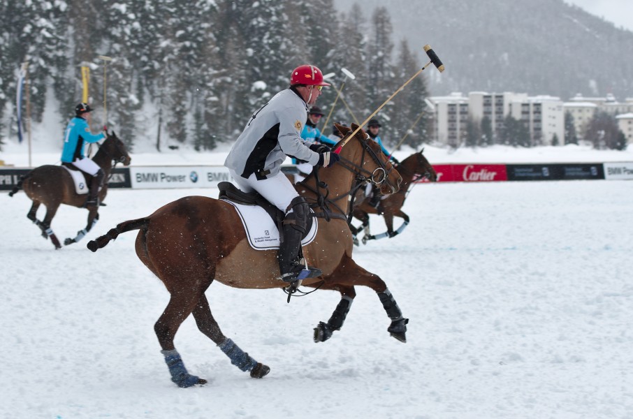 30th St. Moritz Polo World Cup on Snow - 20140201 - BMW vs Deutsche Bank 13