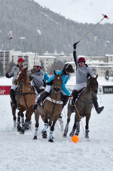 30th St. Moritz Polo World Cup on Snow - 20140201 - BMW vs Deutsche Bank 15