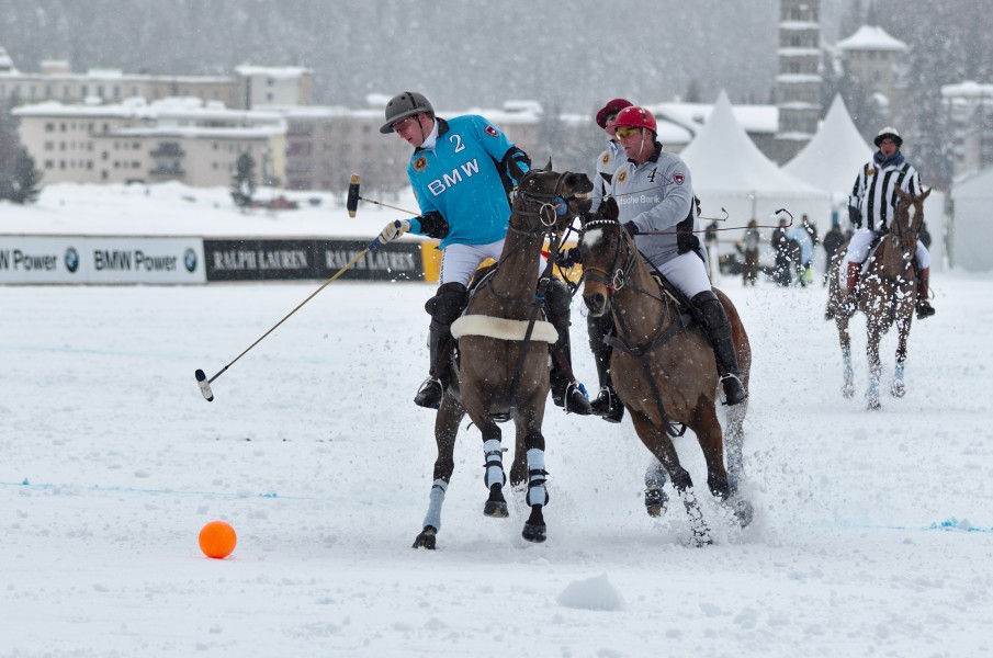 30th St. Moritz Polo World Cup on Snow - 20140201 - BMW vs Deutsche Bank 5