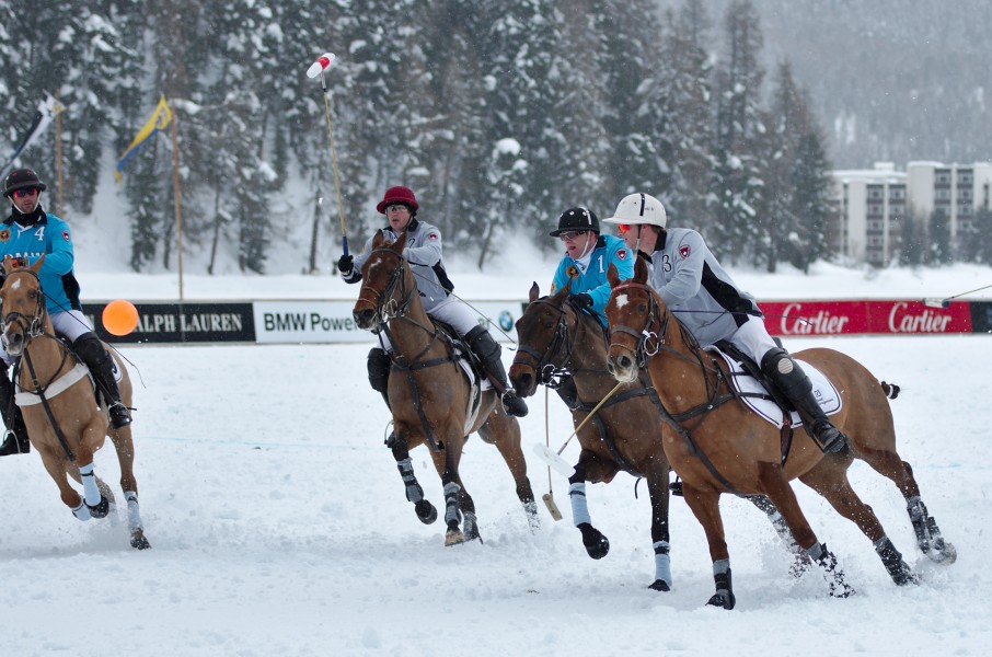 30th St. Moritz Polo World Cup on Snow - 20140201 - BMW vs Deutsche Bank 8
