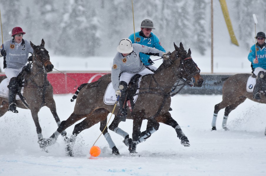 30th St. Moritz Polo World Cup on Snow - 20140202 - BMW vs Deutsche Bank 1