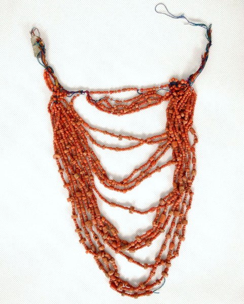 Traditional treasured coral necklace, Maramures, Romania