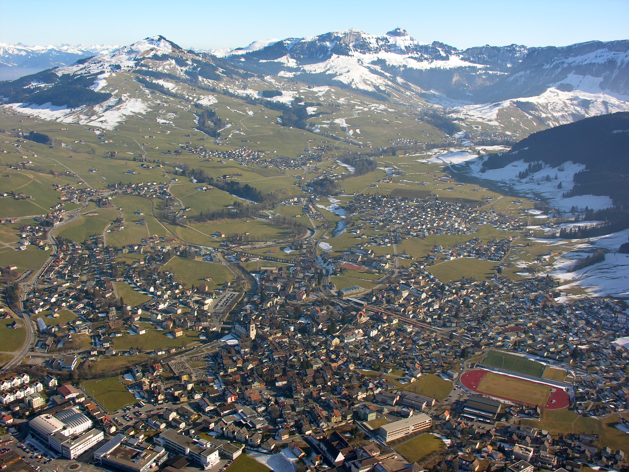 Aerial View of Appenzell 14.02.2008 14-45-40