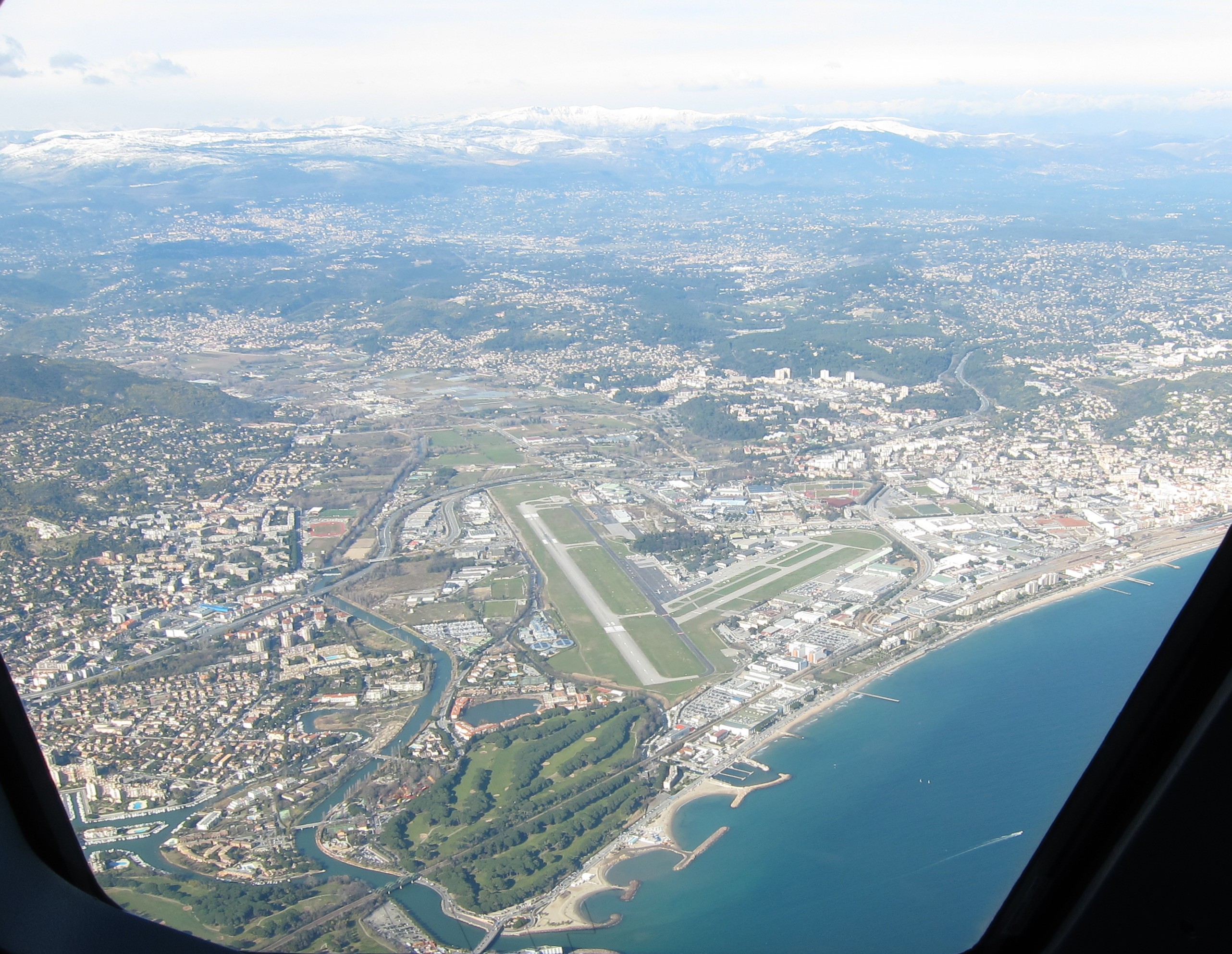 Aerial view of Cannes-Mandelieu airport (2)