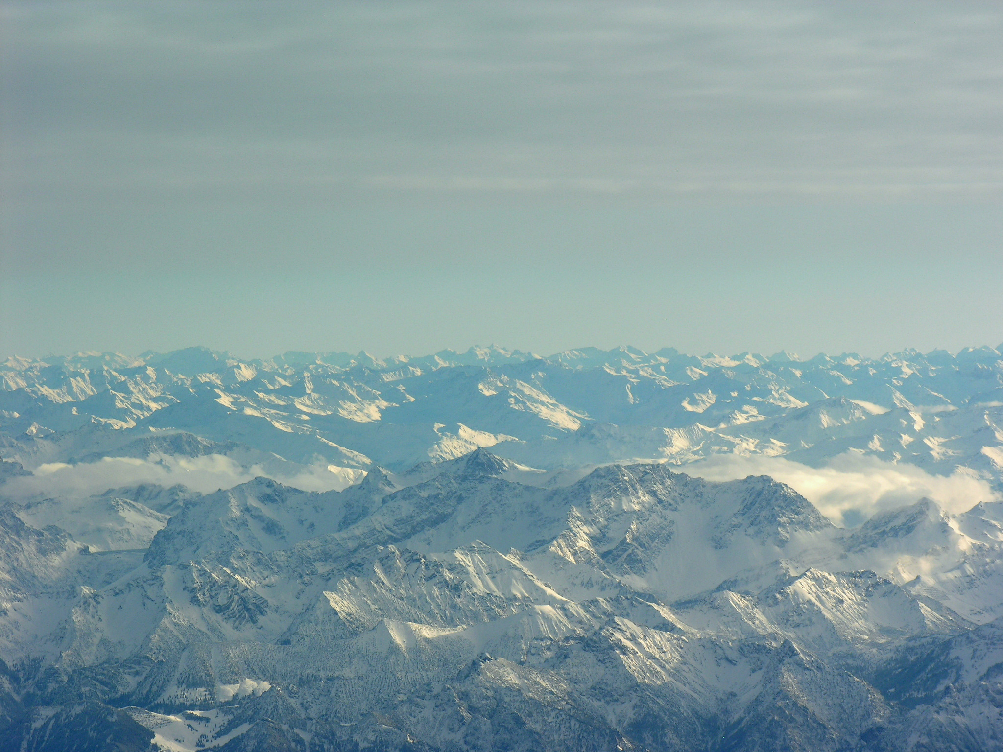 Aerial View of the Austrian Alps from overhead Kronbühl at 4520 m asl 23.11.2008 13-55-58
