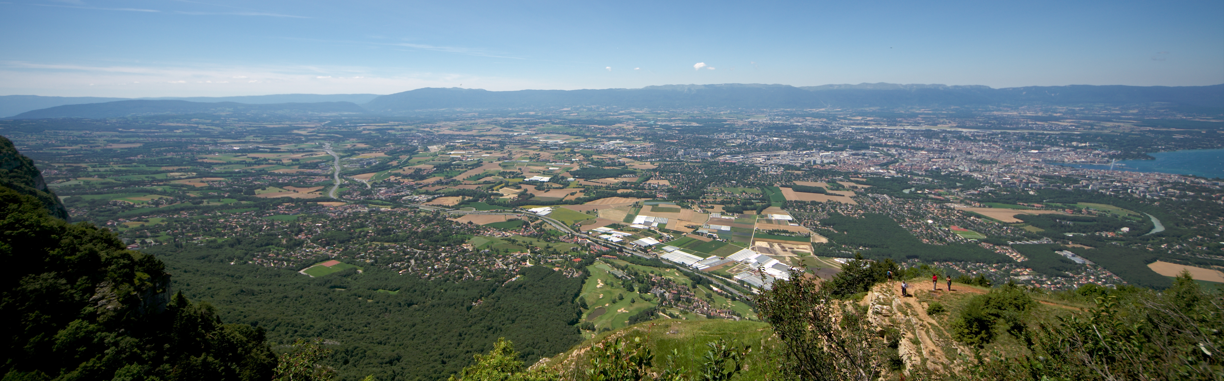Bassin genevois vu du Salève