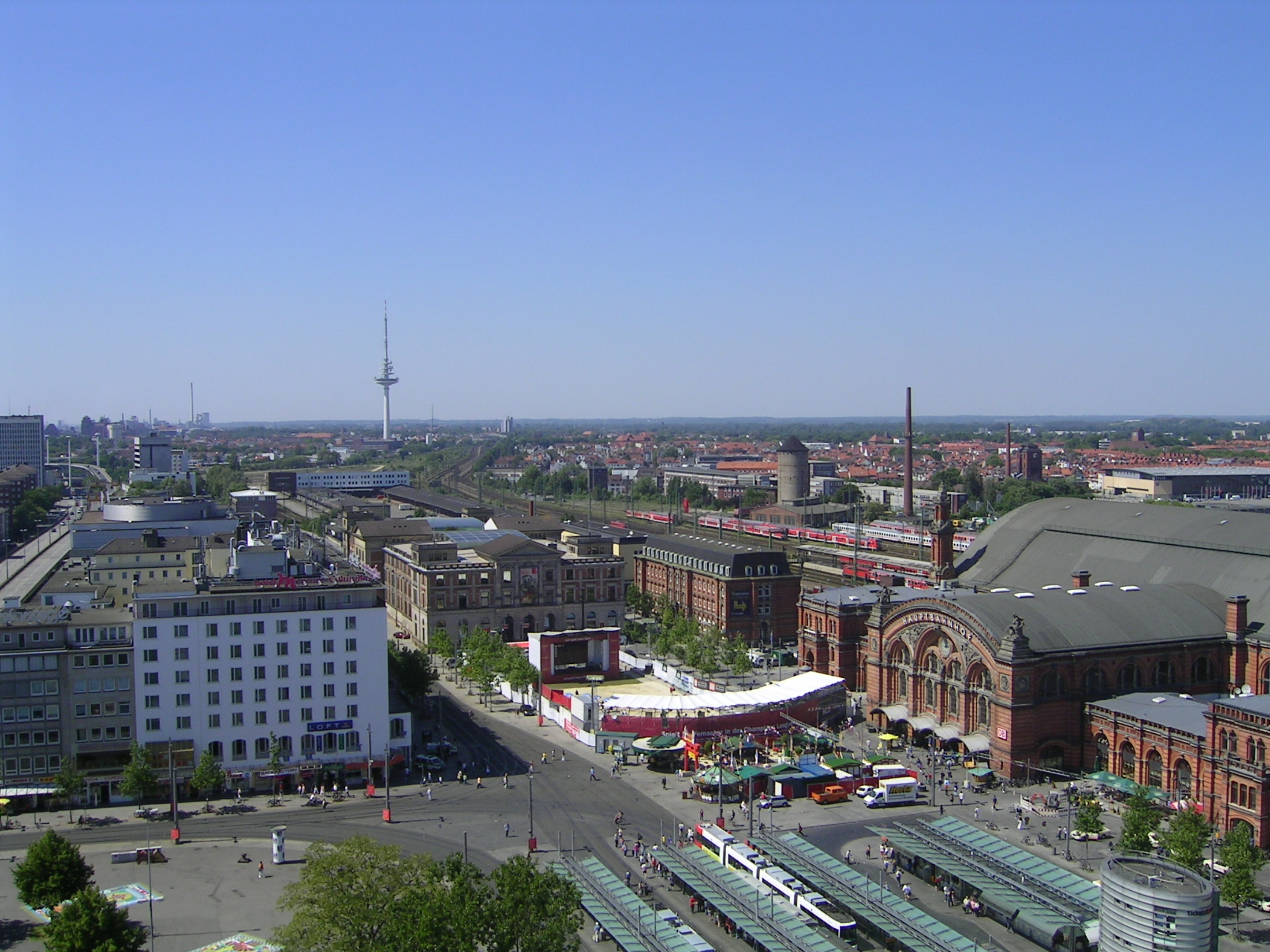 Bremen Bahnhof Aerial view 05