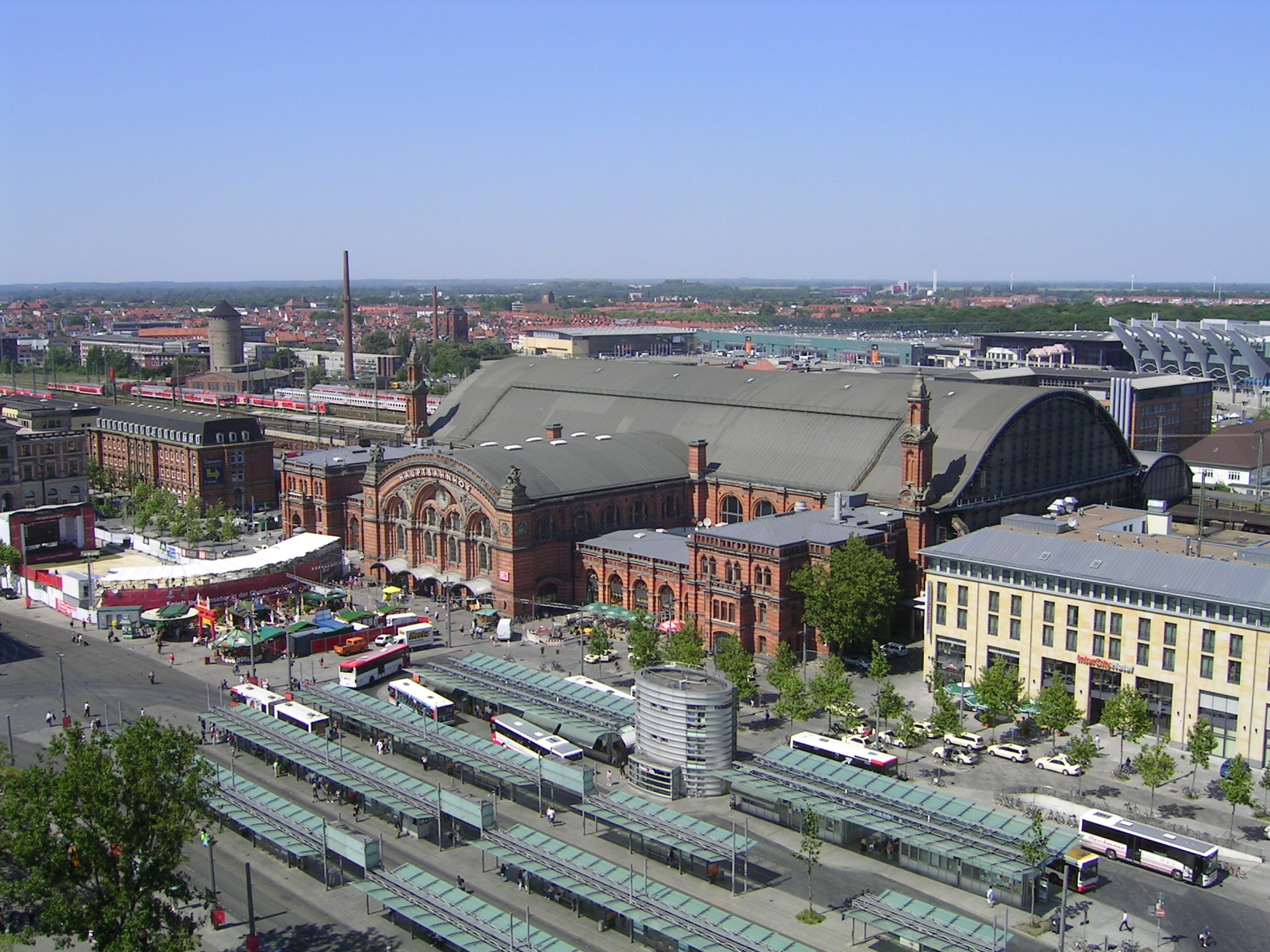 Bremen Bahnhof Aerial view 06