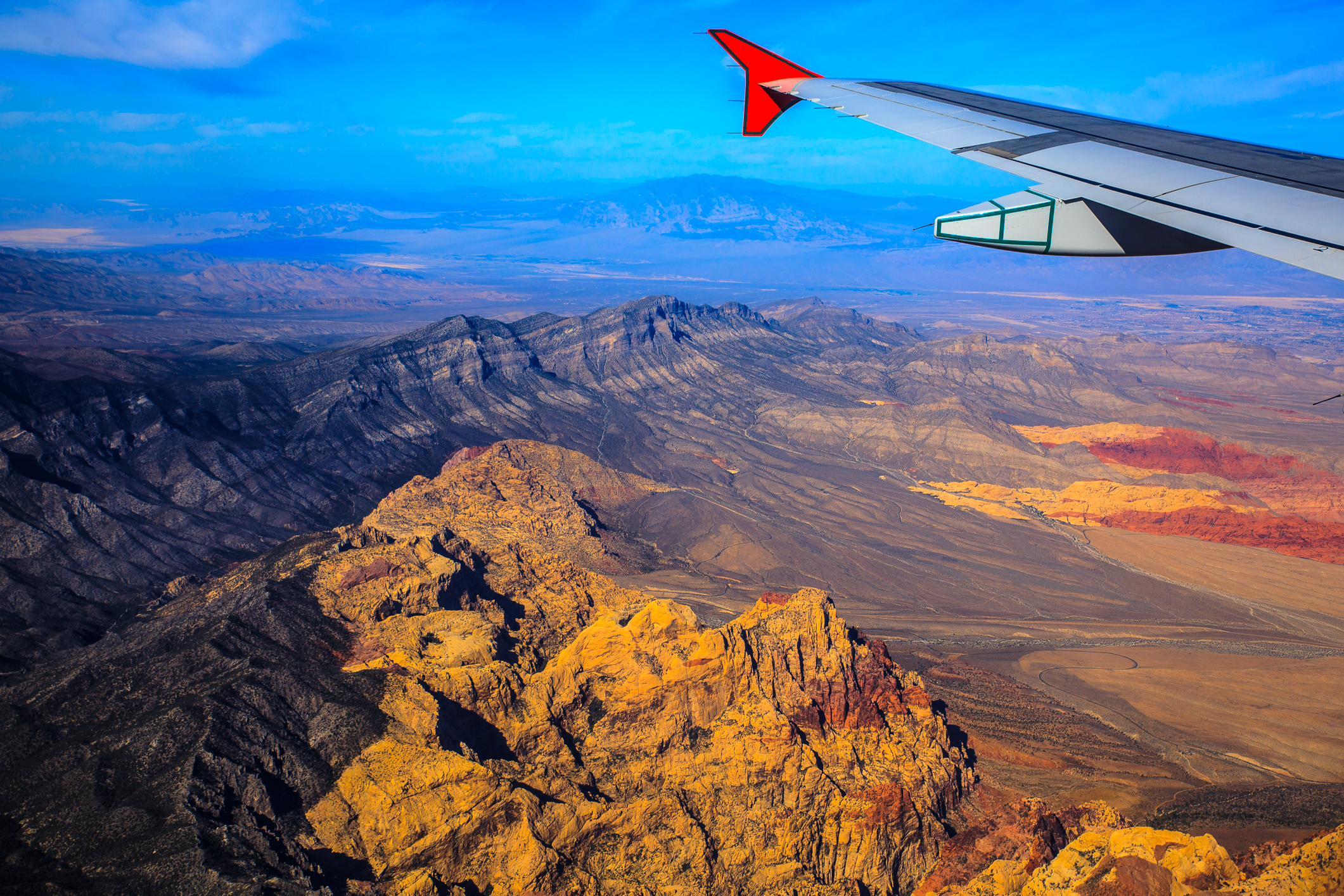 Flight from YVR to Las Vegas - Charleston Peak, Red Rock Canyon area nw of Las Vegas (15467915237)