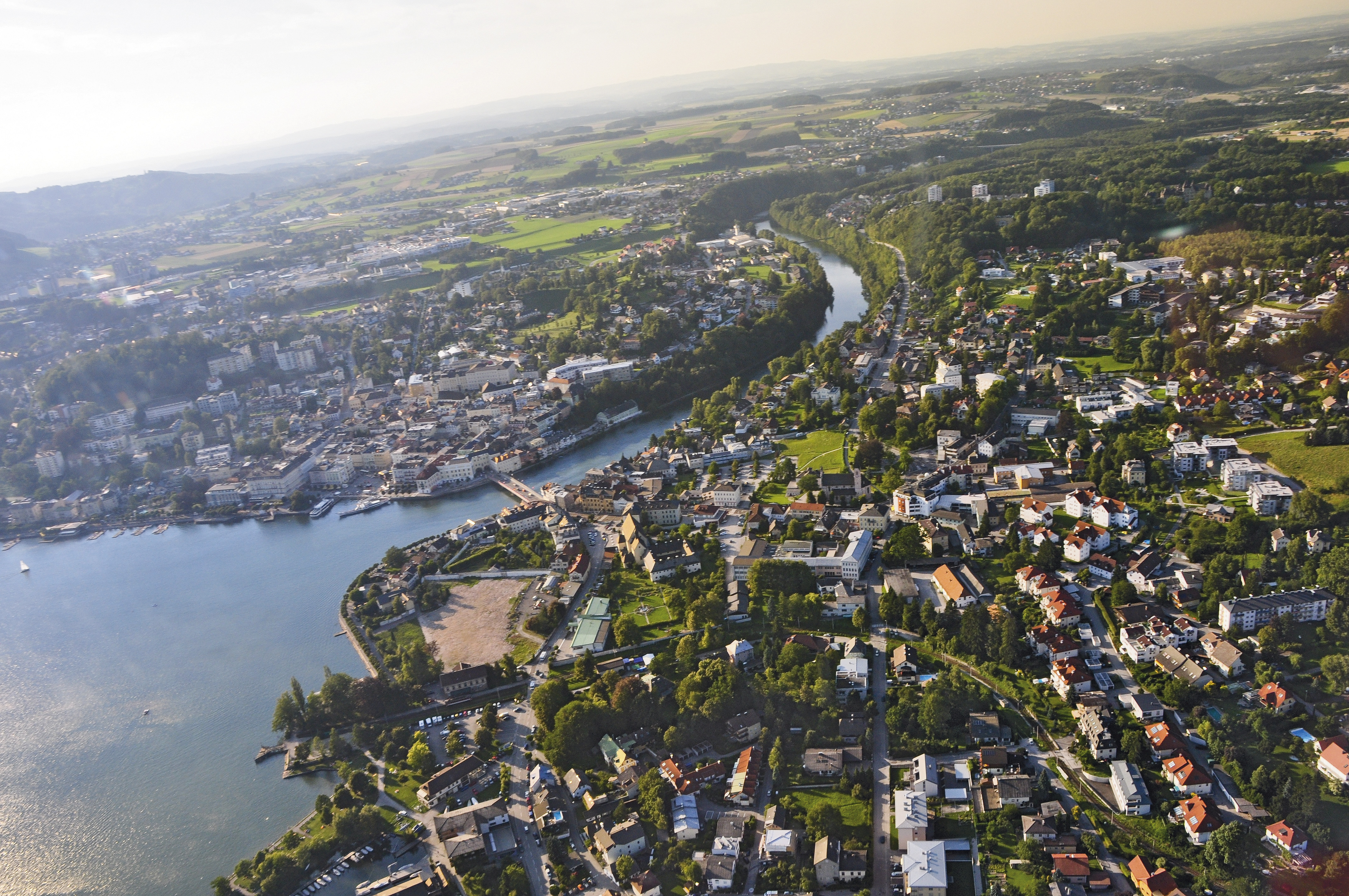 Gmunden aus der Vogelperspektive