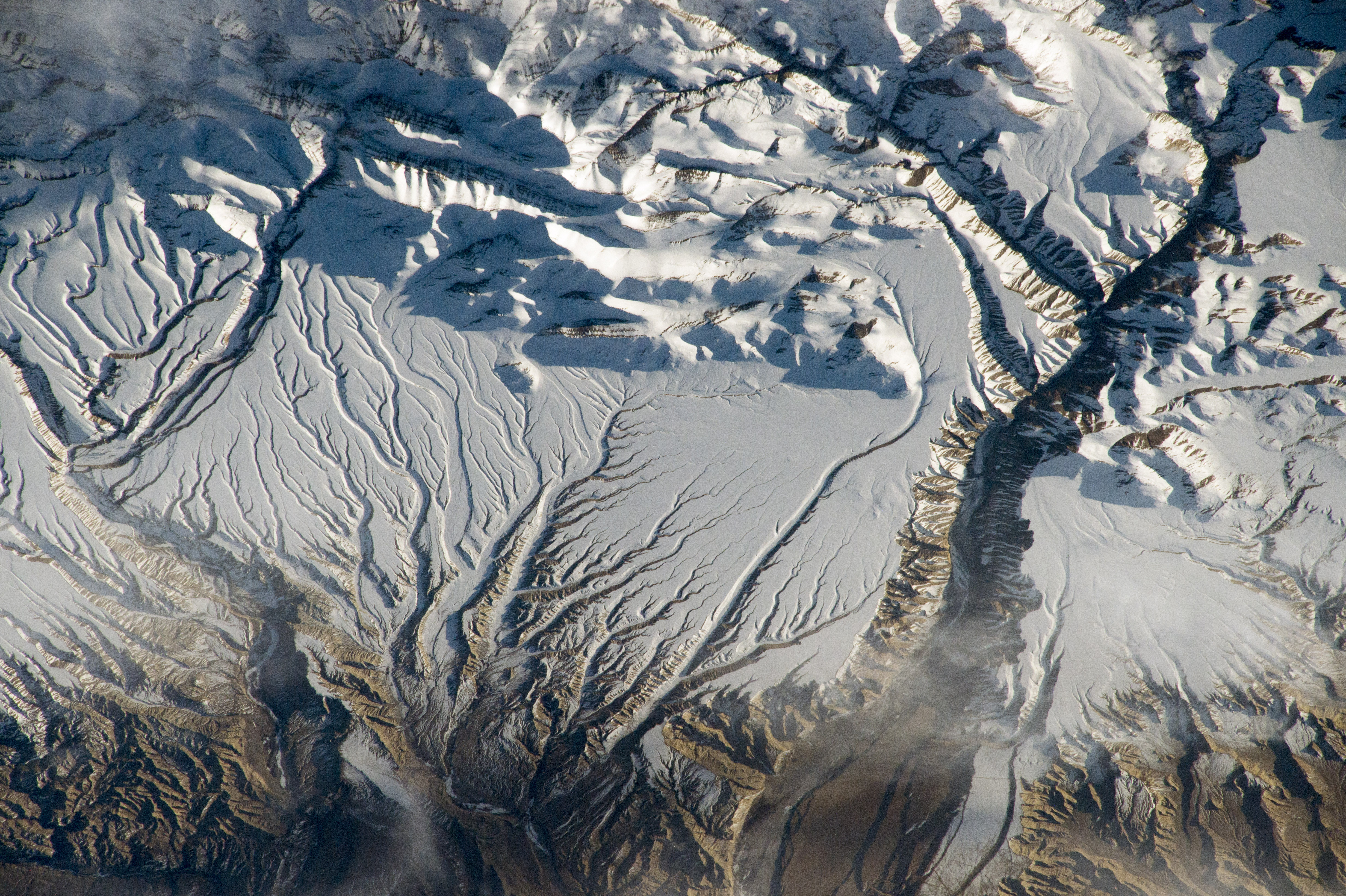 ISS-43 Himalaya range near the China–India border