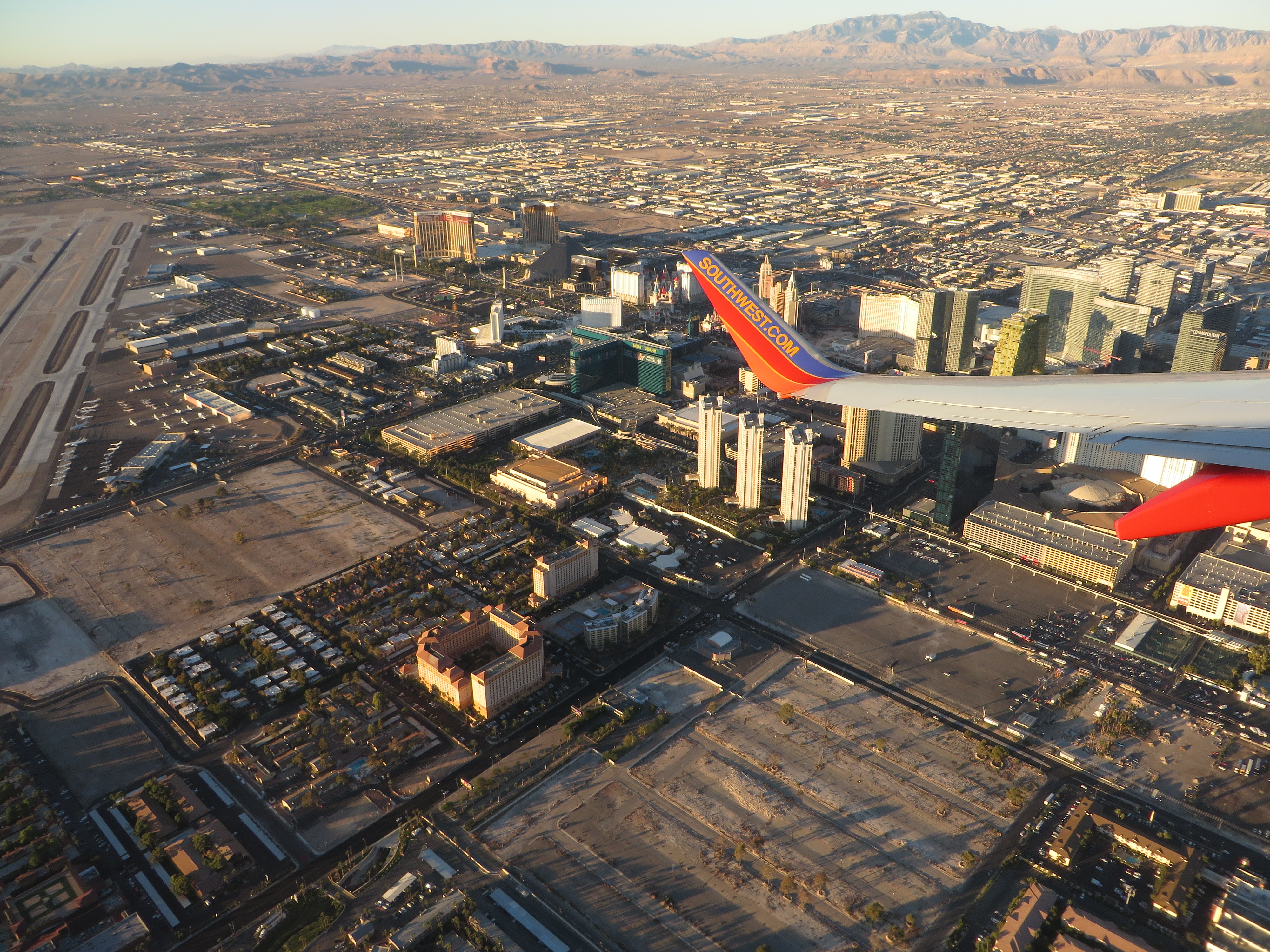 Las Vegas Strip During Takeoff from McCarran International Airport, Las Vegas, Nevada (15082505714)