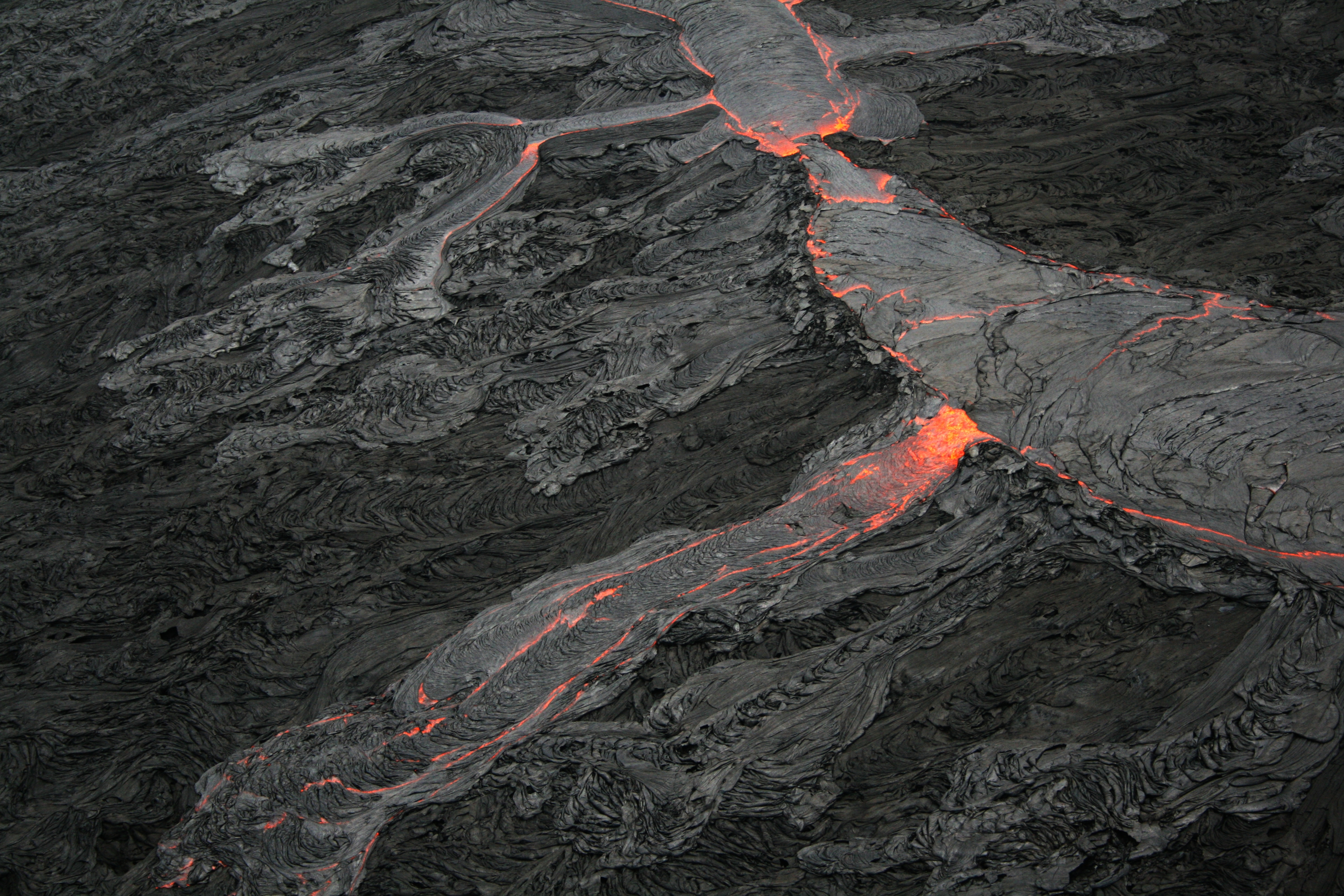 Lava channel overflow