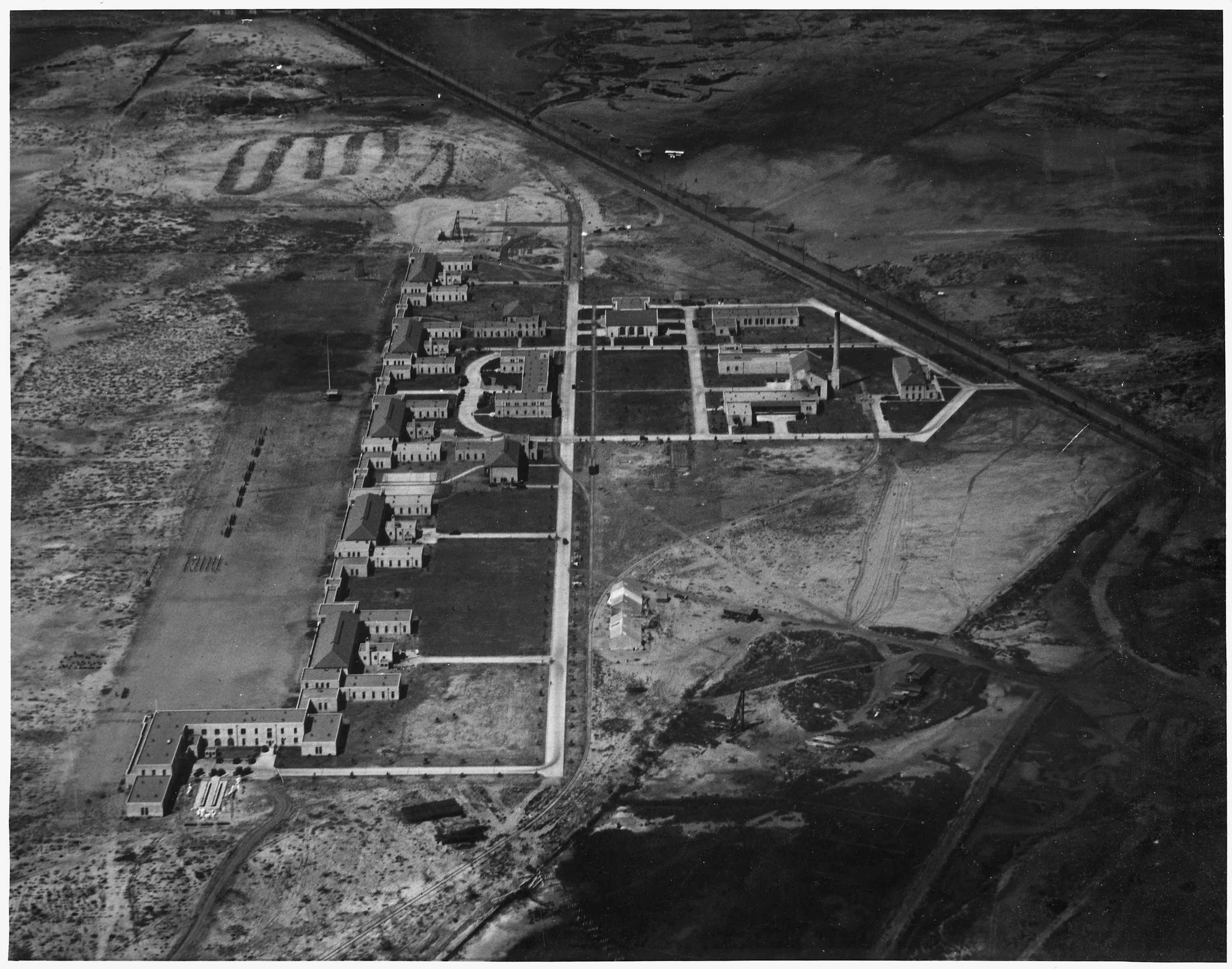 Marine Corps Base, Aerial View Showing Development, September 10, 1924 - Height 500 feet - NARA - 295438
