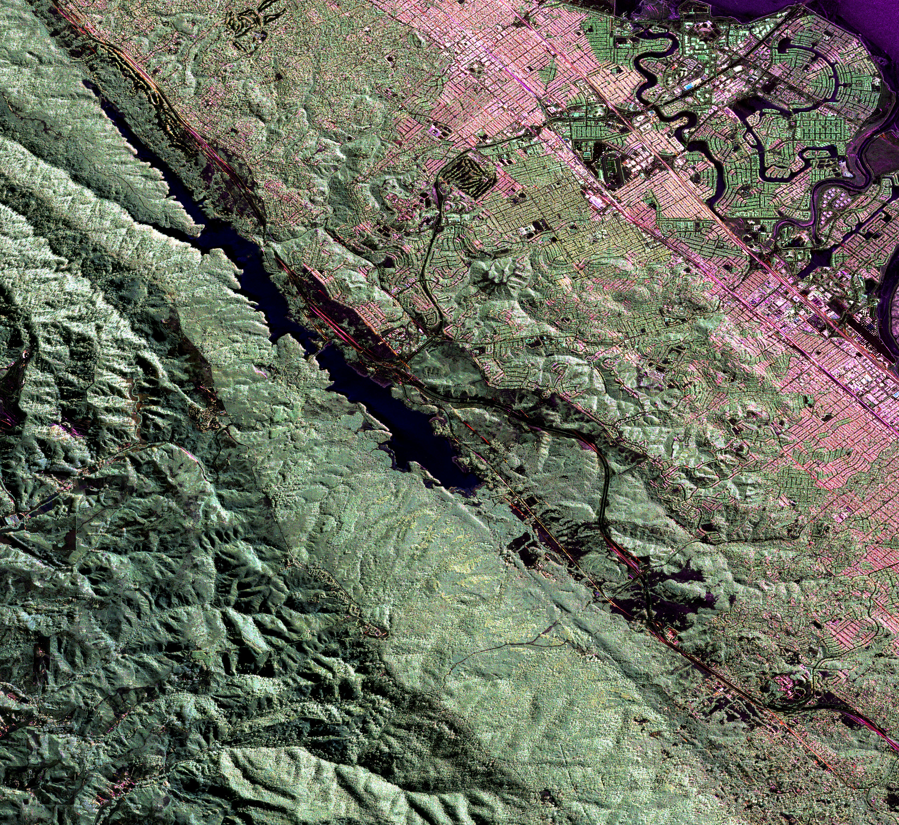 NASA Radar 3-D View of San Andreas Fault