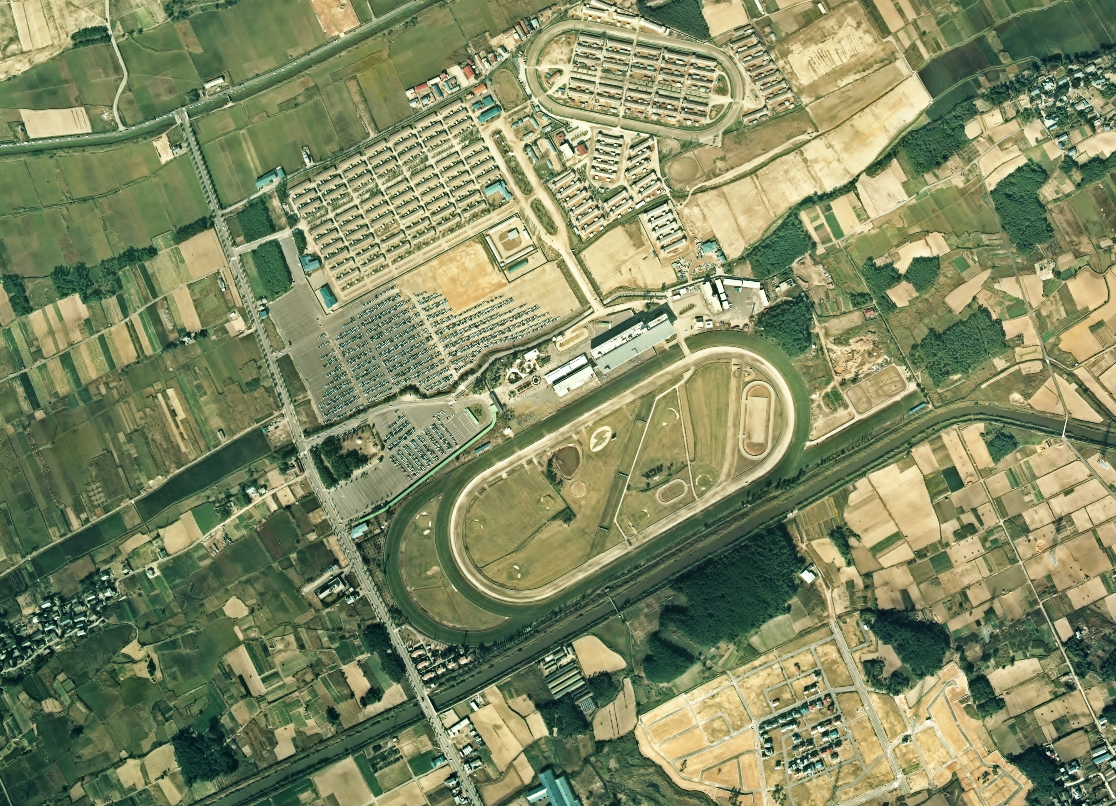 Niigata Racecourse Aerial photograph.1975