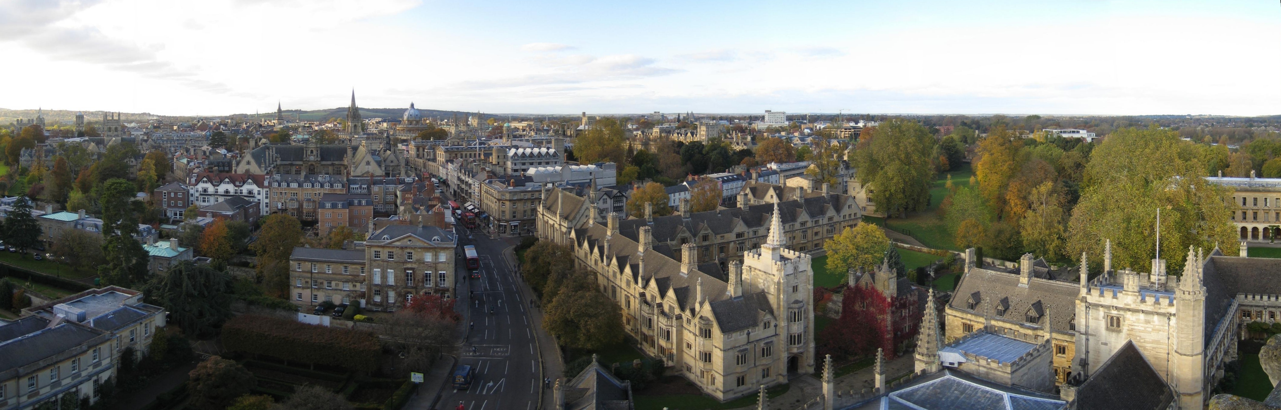 Oxford panorama from Magdalen College
