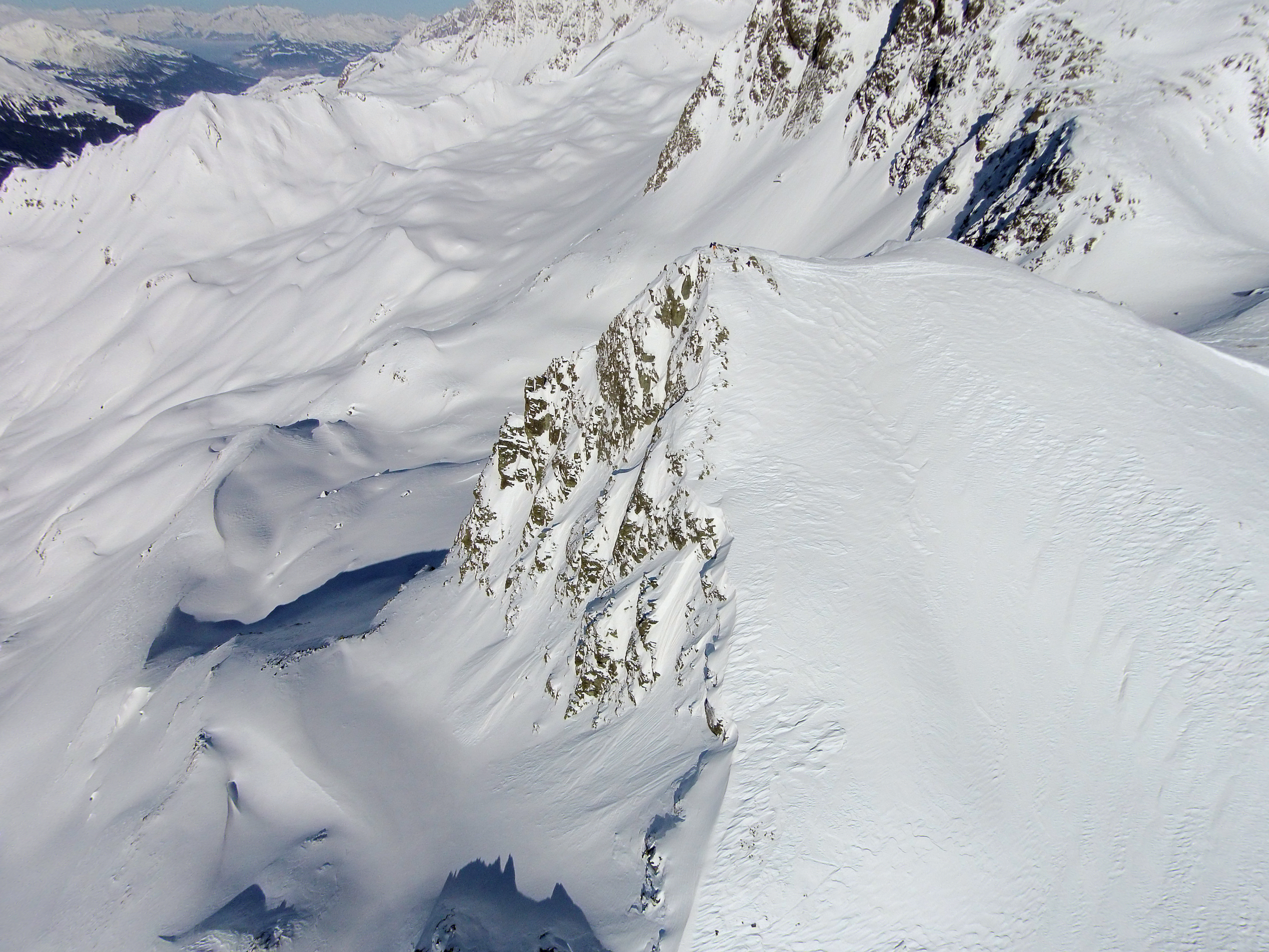 Piz Campagnung, aerial photography from south