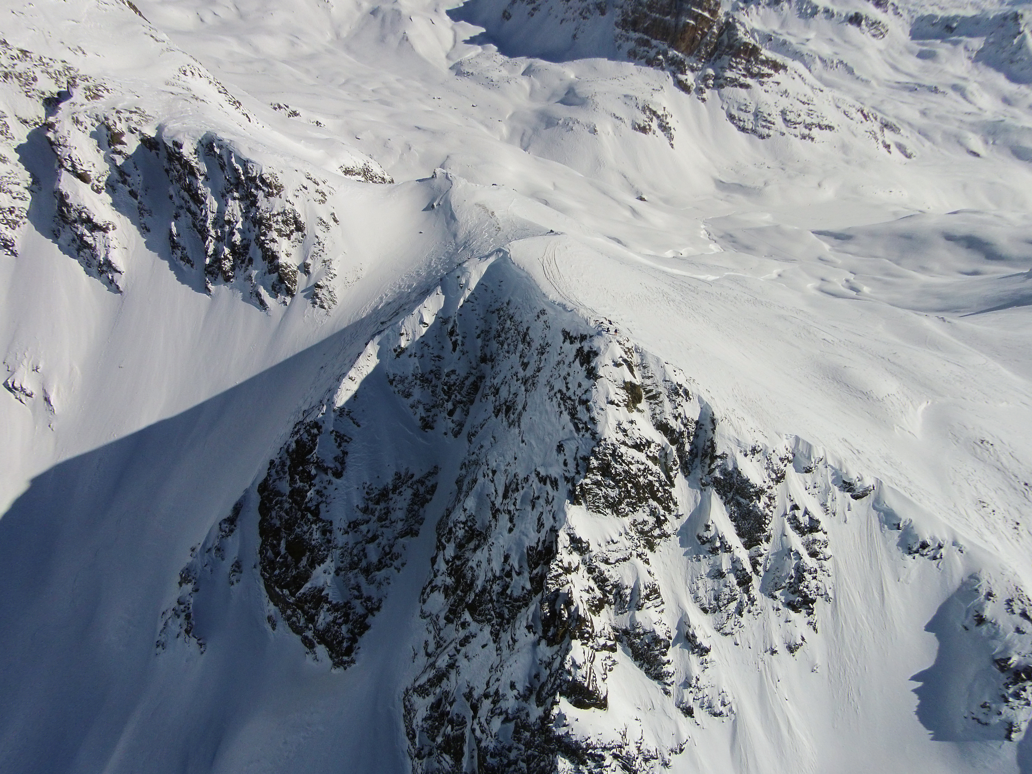 Piz Campagnung, aerial photography from west 2