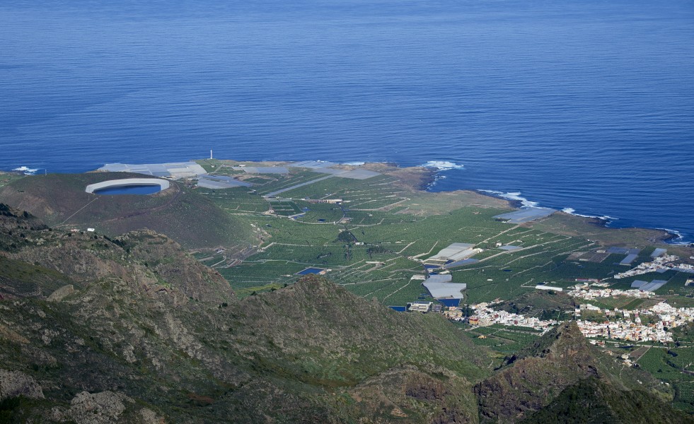 A0260 Tenerife, Montaña de Taco and Los Silos aerial view