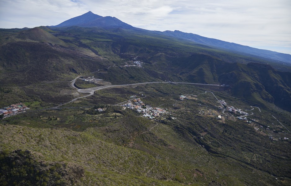 A0329 Tenerife,El Molledo, Las Manchas and El Retamar aerial view