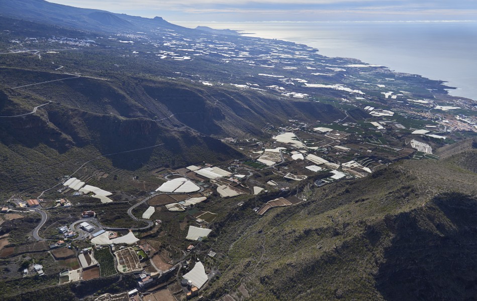 A0338 Tenerife, Looking from near Tamaimo direction south-east aerial view