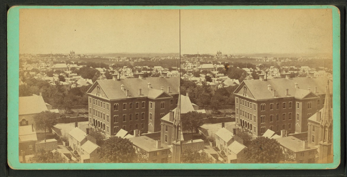 A view of Portland, Maine, from Robert N. Dennis collection of stereoscopic views